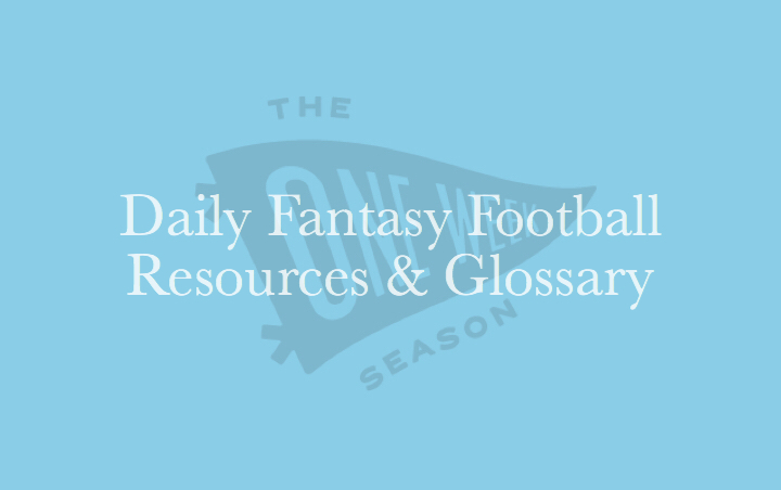 Daily Fantasy Football Resources and Glossary