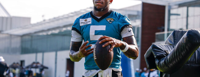 Wide Receiver Dyami Brown #5 of the Jacksonville Jaguars